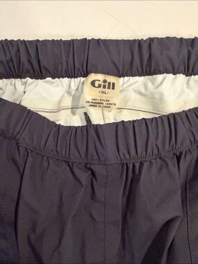 Gill Black Elastic Waist Sailing Pants